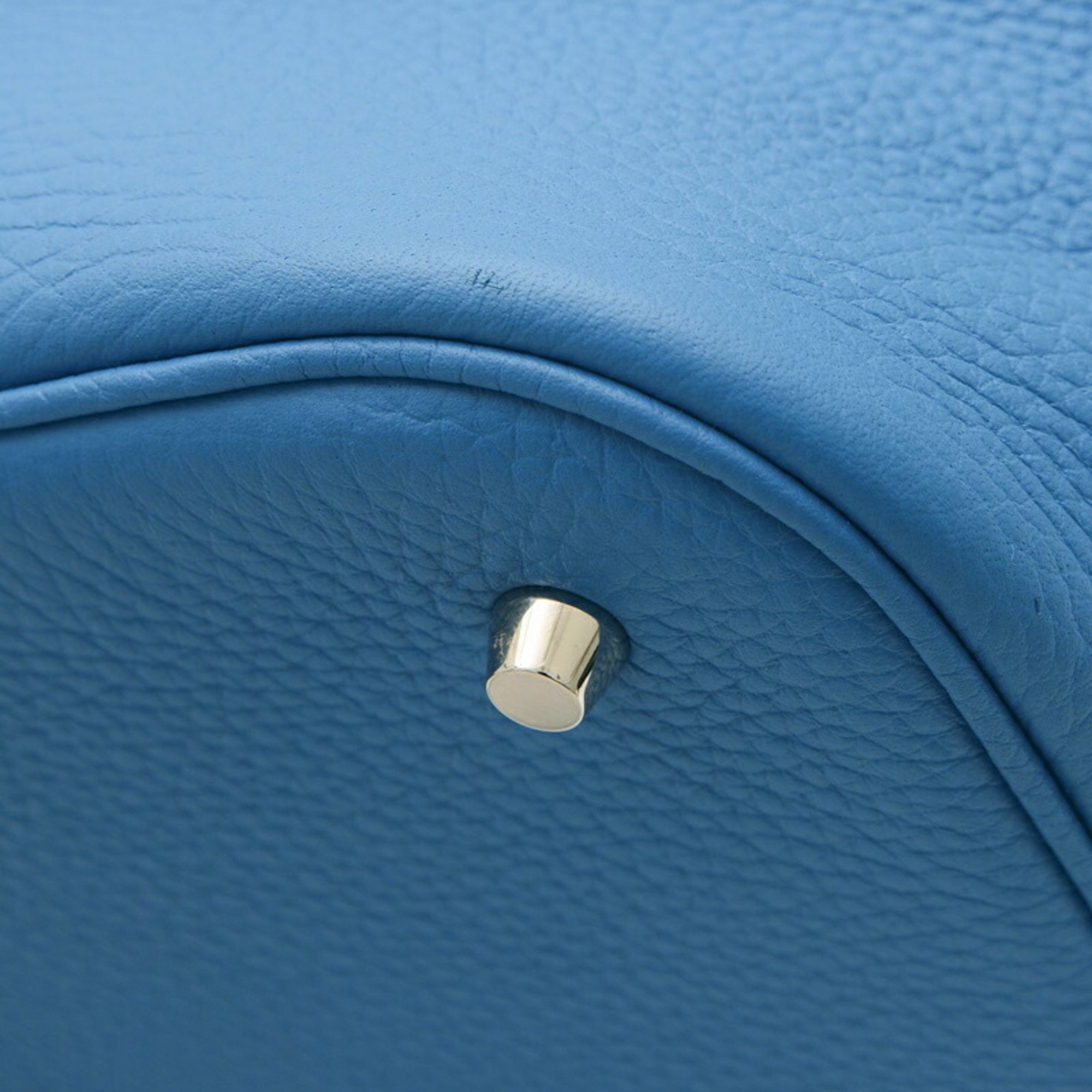 Hermes Picotin Lock GM Handbag Taurillon Blue Zanzibar A Stamp