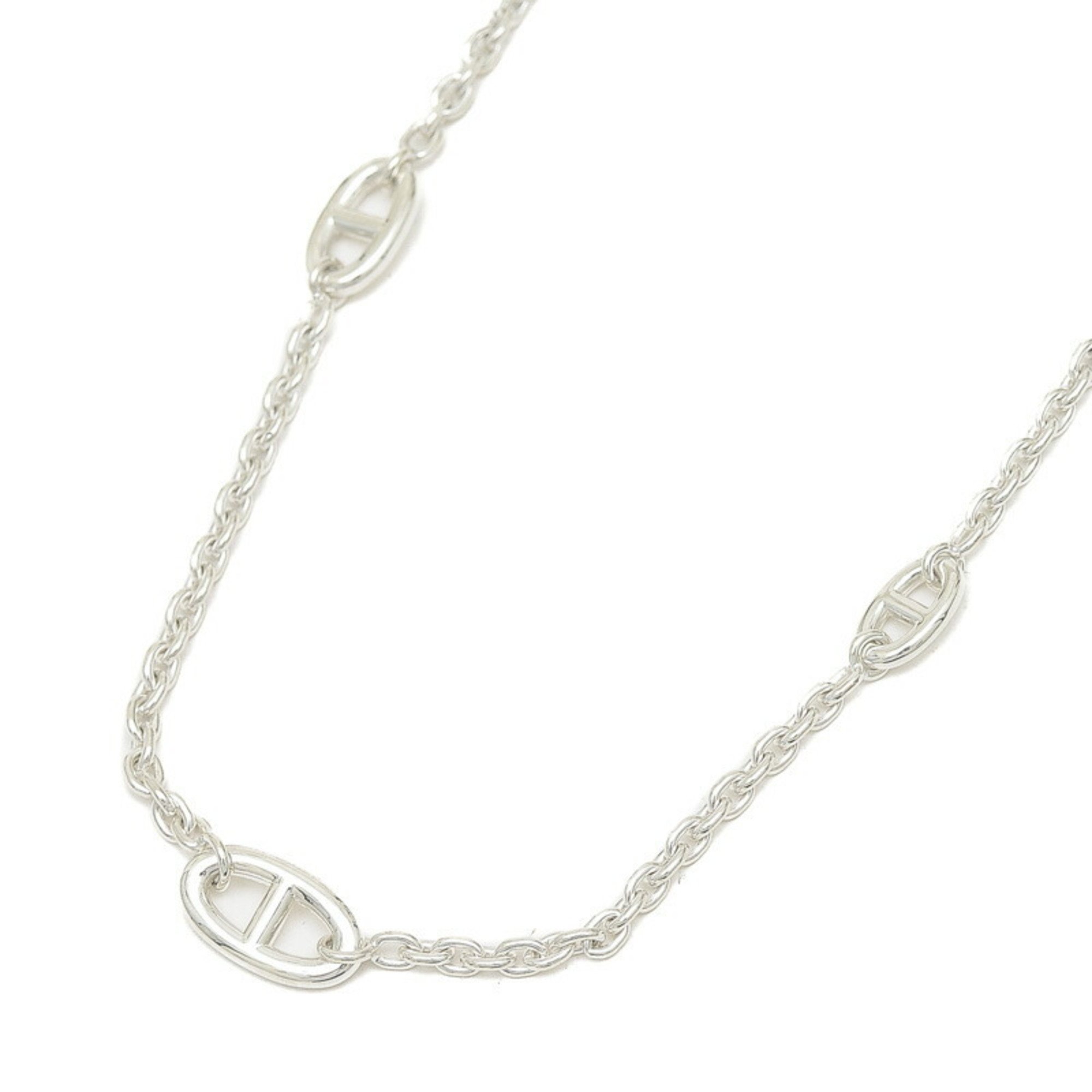 Hermes Chaine d'Ancre Farandole 120 Necklace Silver SV925