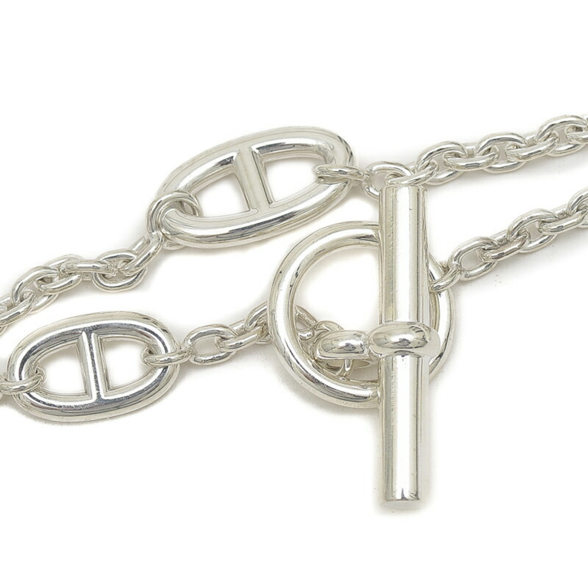 Hermes Chaine d'Ancre Farandole 120 Necklace Silver SV925