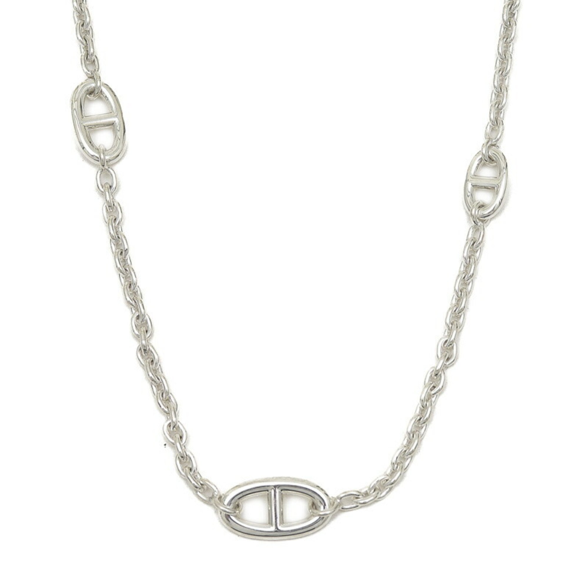 Hermes Chaine d'Ancre Farandole 120 Necklace Silver SV925