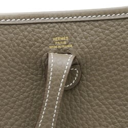 Hermes Evelyn TPM Shoulder Bag Taurillon Etoupe W Engraved