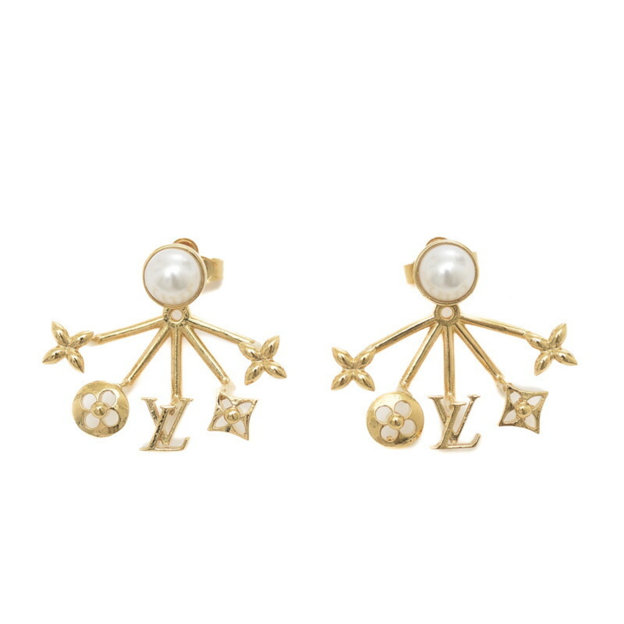 Louis Vuitton Cruiser Gold Monogram Earrings M00601