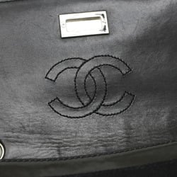 Chanel 2.55 Matelasse Chain Shoulder Cotton Patent Black