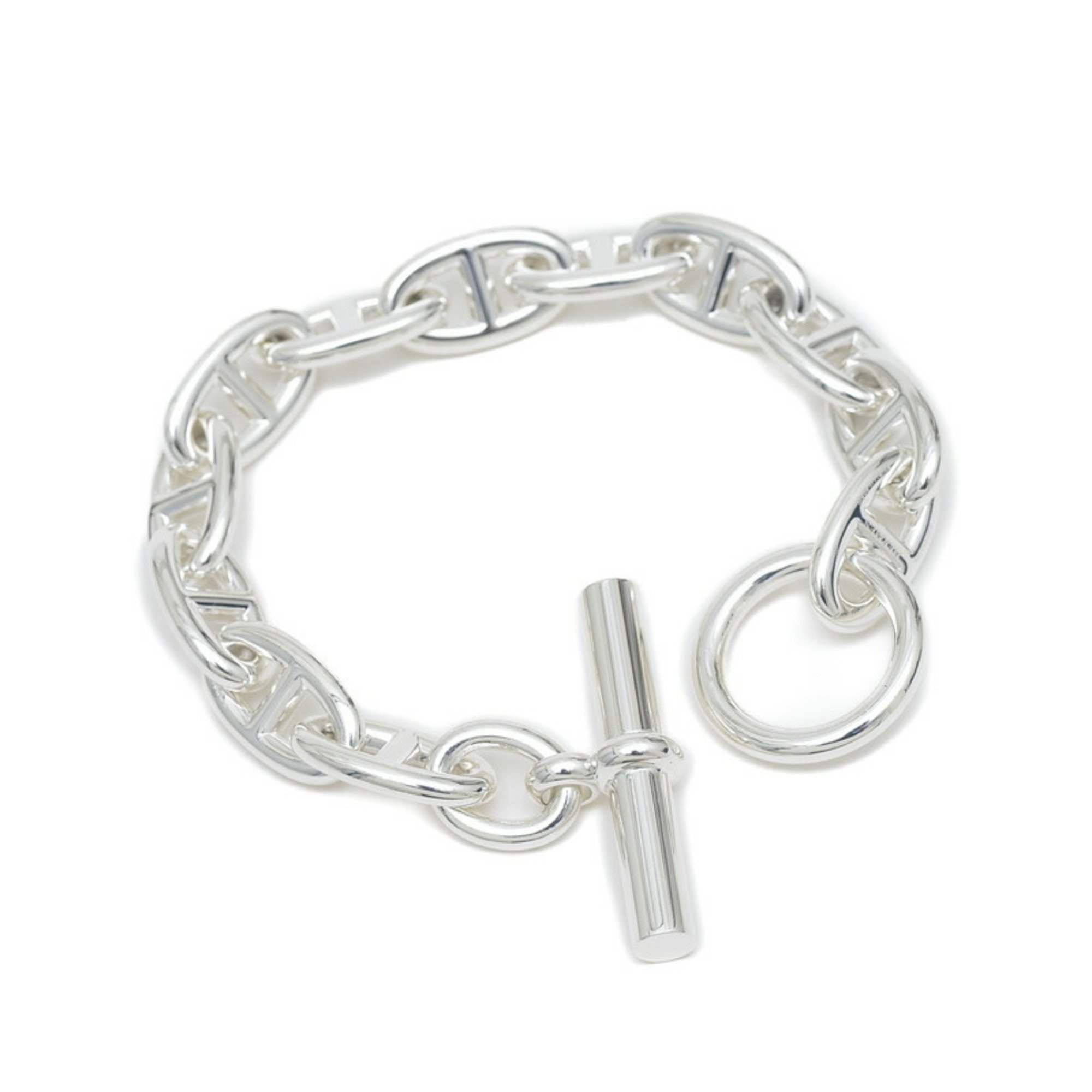 Hermes Chaine d'Ancre Bracelet GM Silver SV925 12 Links