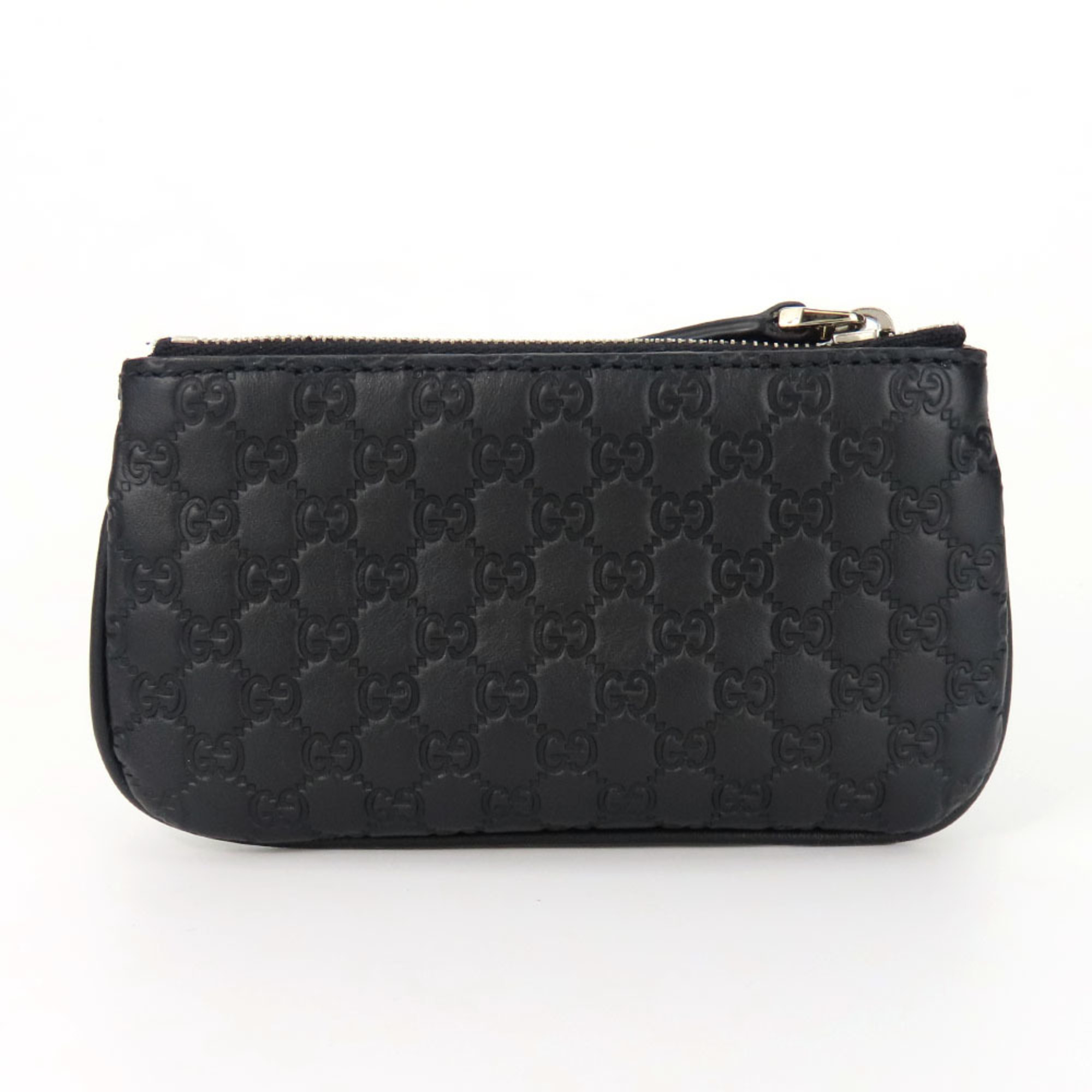 Gucci Wallet/Coin Case 544476 Shimmer Leather Black Key Women's Men's GUCCI