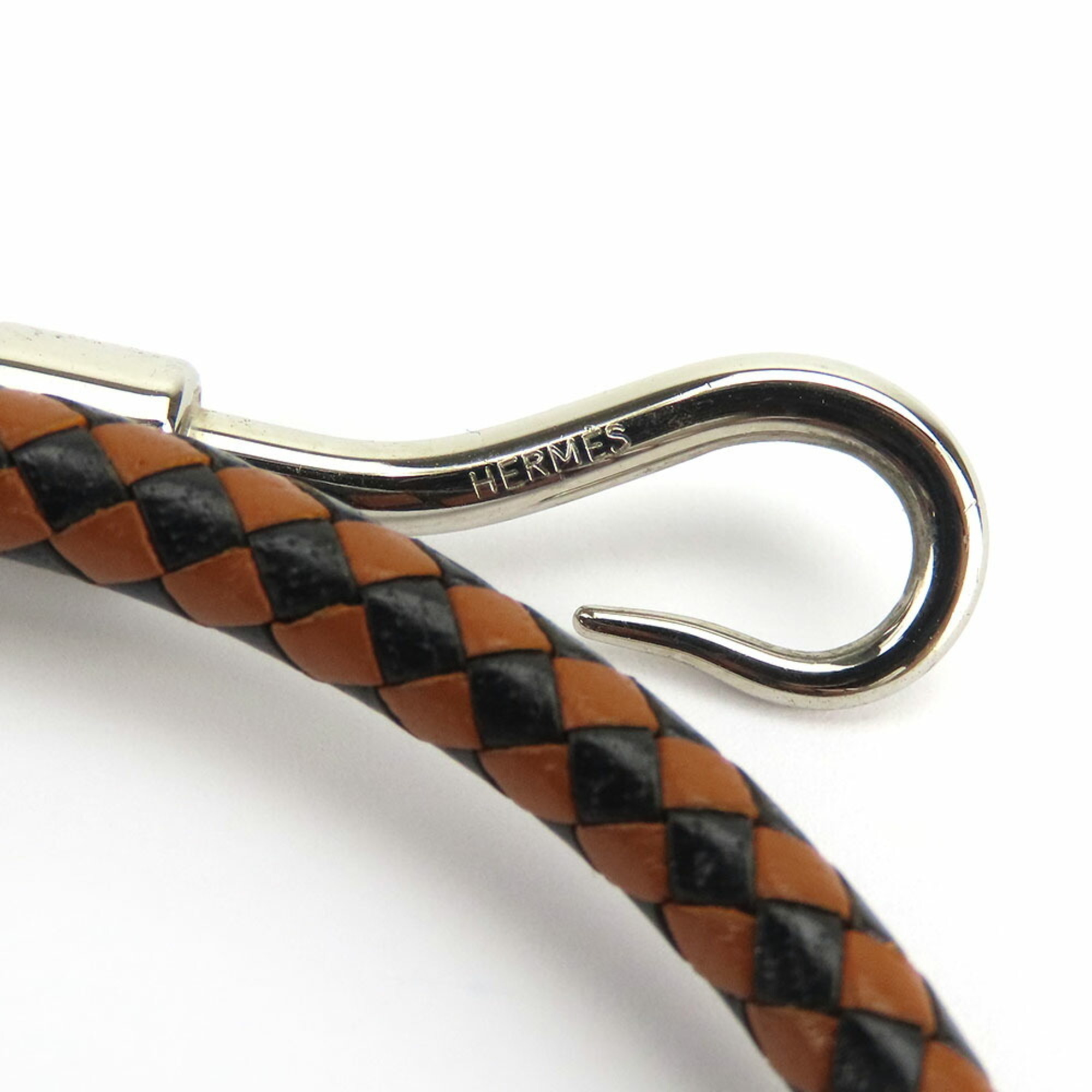 Hermes Bracelet Jumbo Leather Brown Black Double Row Accessory Women Men HERMES