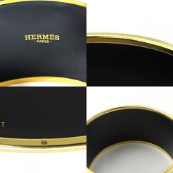 Hermes bracelet enamel TGM metal cloisonné blue multicolor bangle belt pattern women's HERMES