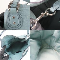 Coach Tote Bag 57124 Leather Pastel Mint Dull Color Shoulder Women's COACH