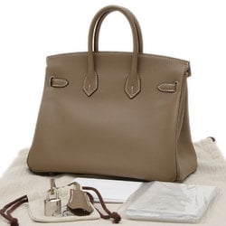 Hermes Birkin 25 handbag Swift Etoupe Y stamp