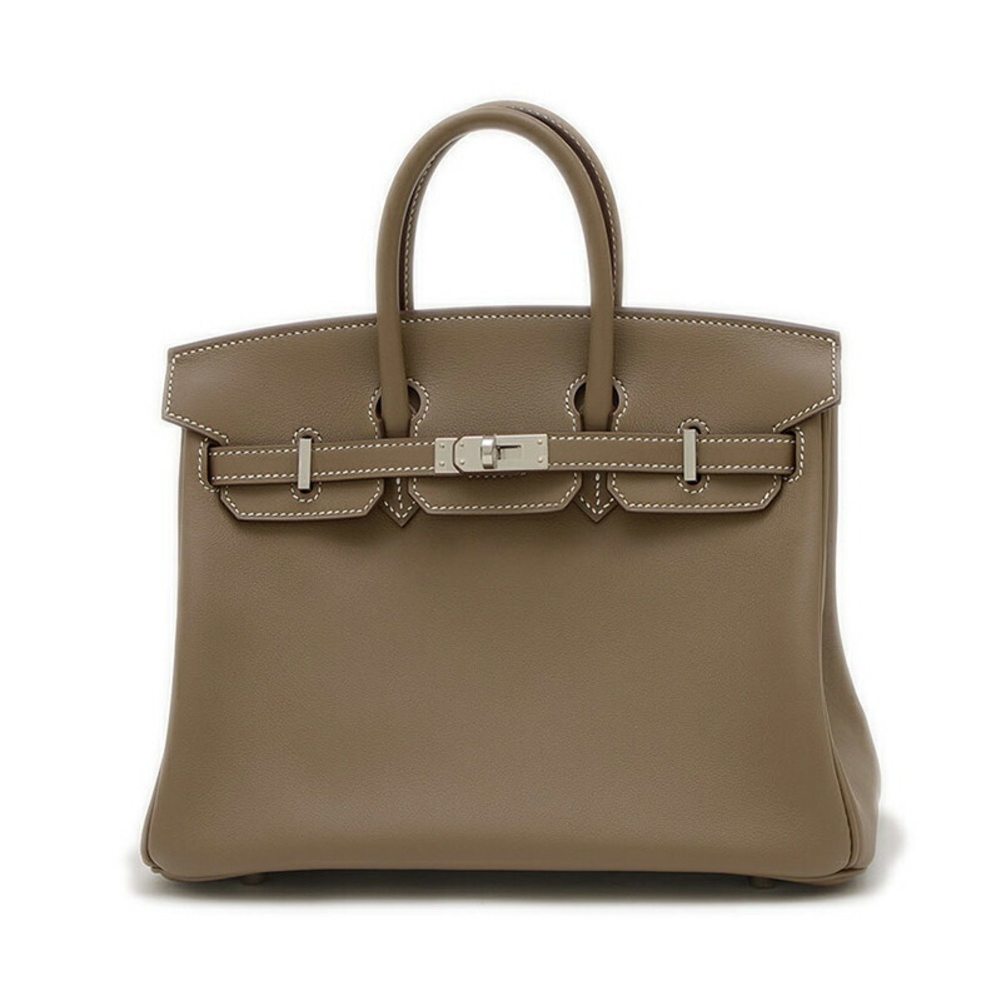 Hermes Birkin 25 handbag Swift Etoupe Y stamp