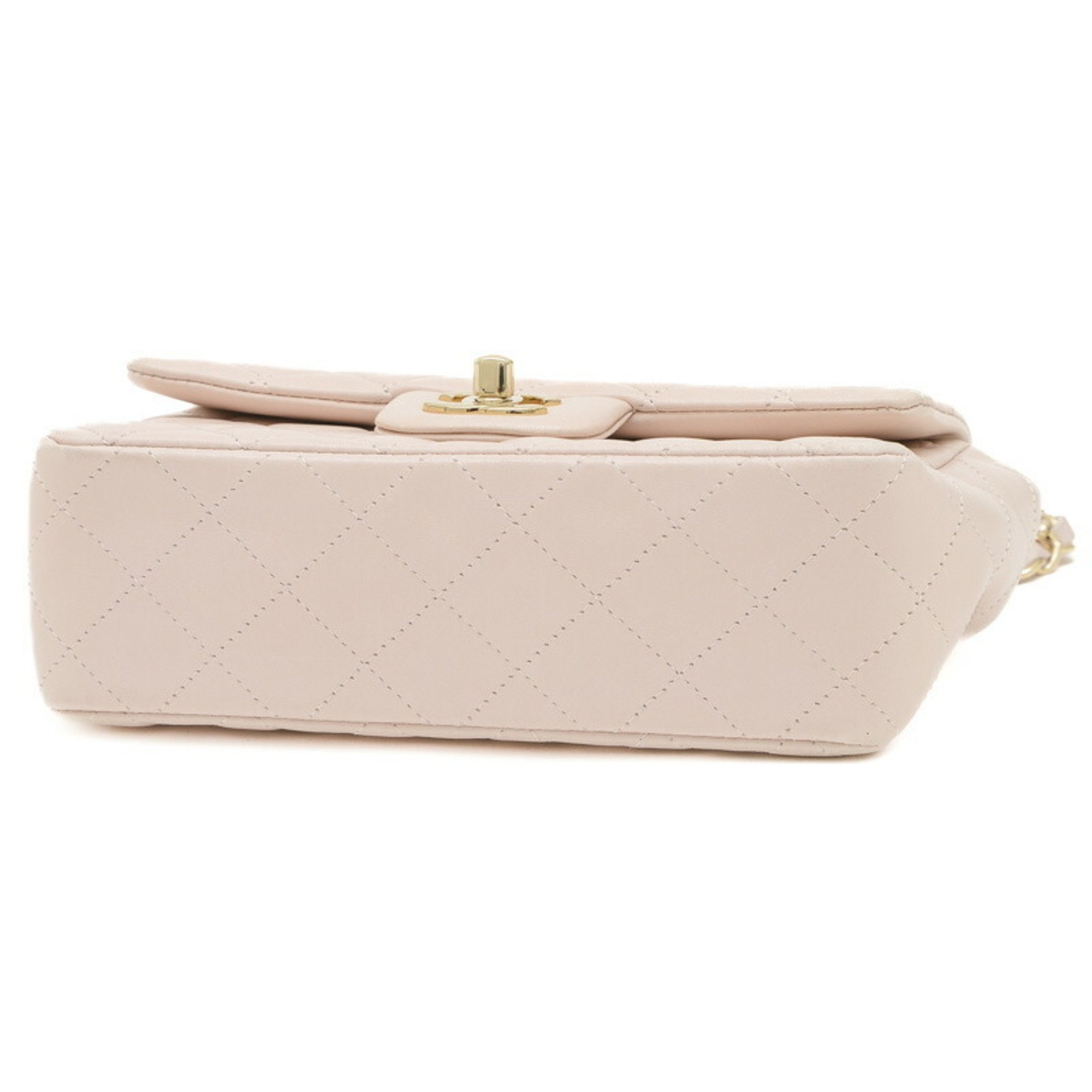 Chanel Matelasse Single Chain Shoulder Bag, Lambskin, Light Pink, A69900