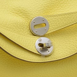 Hermes Lindy 26 handbag, Taurillon Limoncello, B stamp