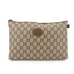 Gucci Second Bag GG Plus Beige Clutch Pouch Women's GUCCI