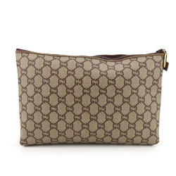 Gucci Second Bag GG Plus Beige Clutch Pouch Women's GUCCI