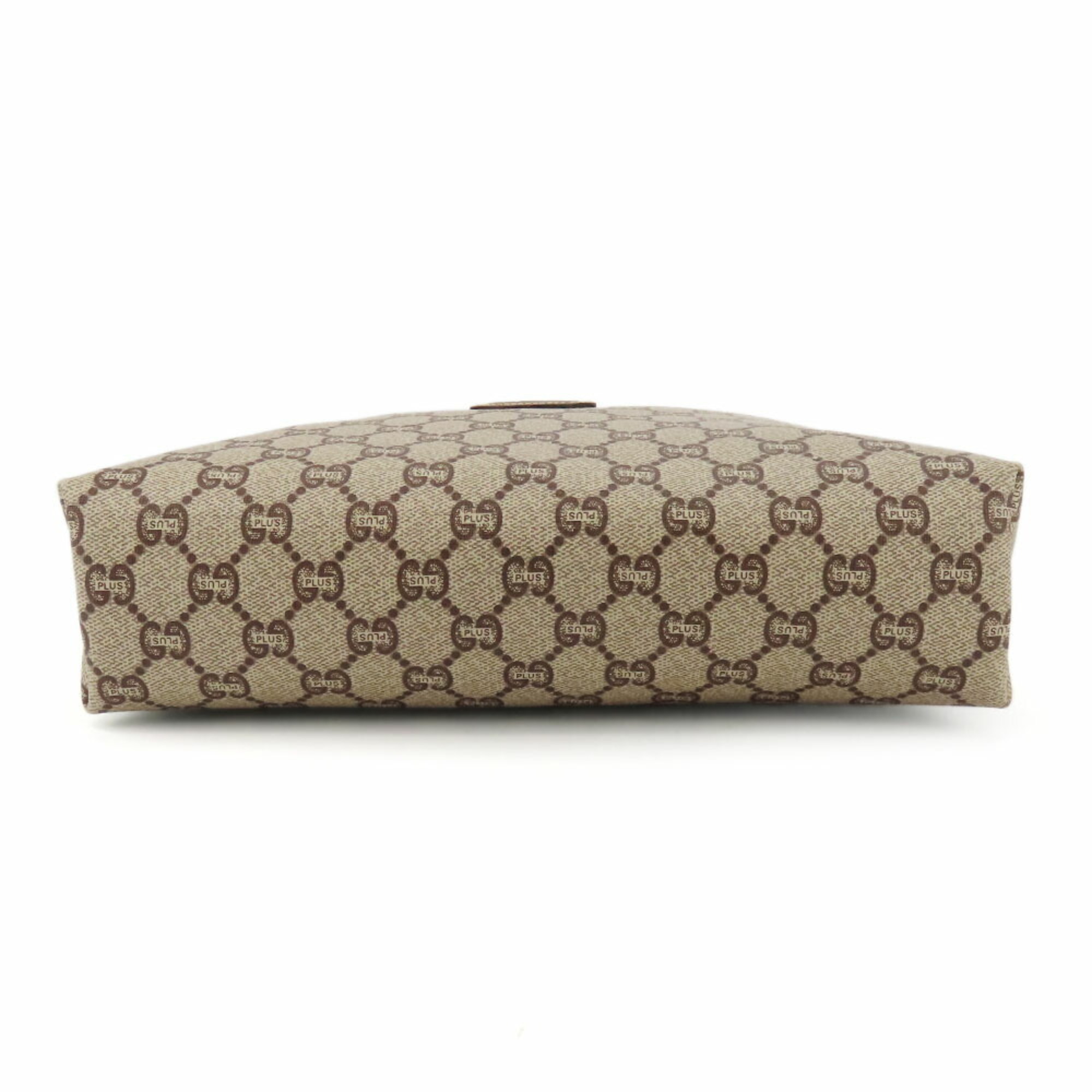 Gucci Second Bag GG Plus Beige Clutch Pouch Women's GUCCI