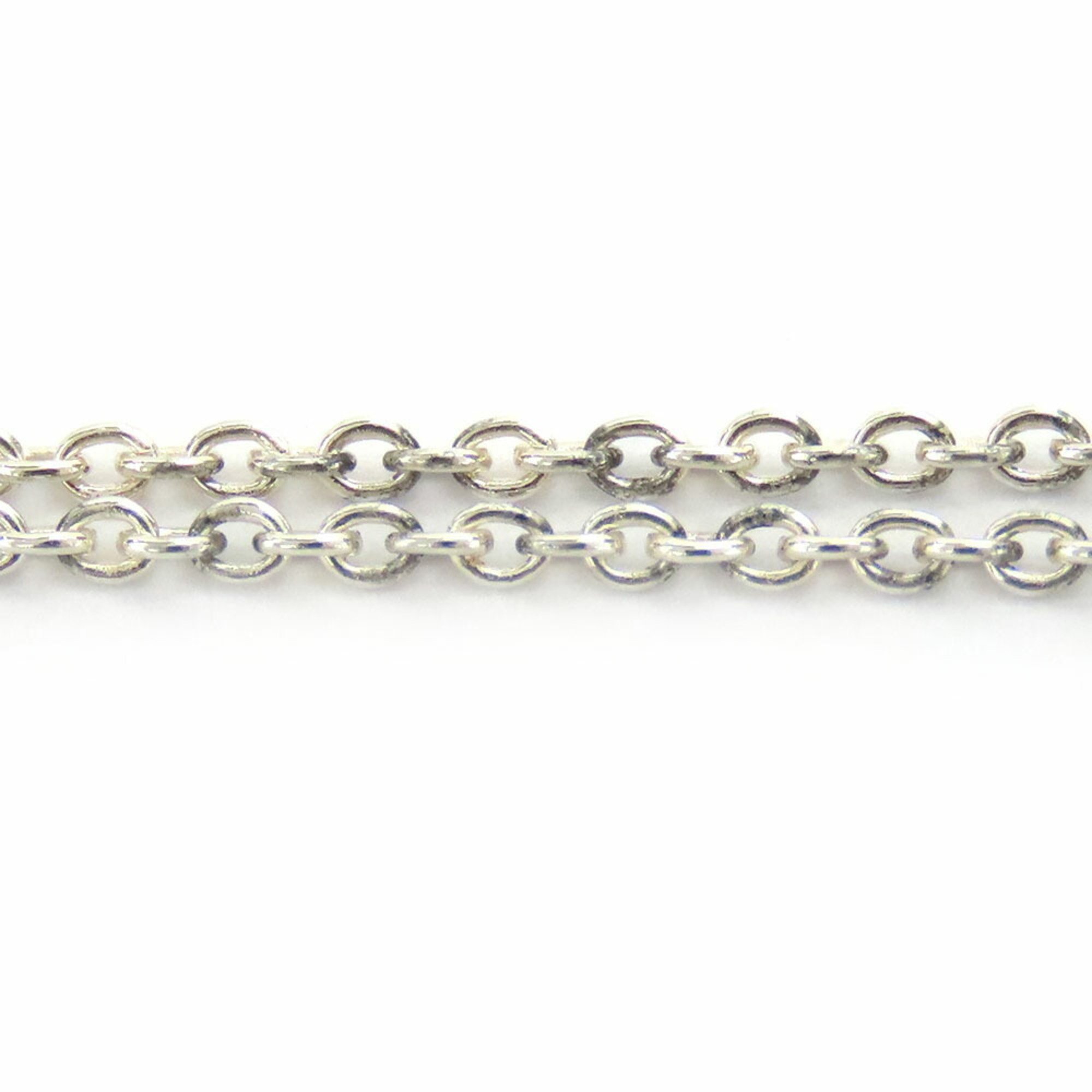 Tiffany Necklace Full Heart Elsa Perutti Silver 925 Approx. 4.3g Women's TIFFANY&Co.