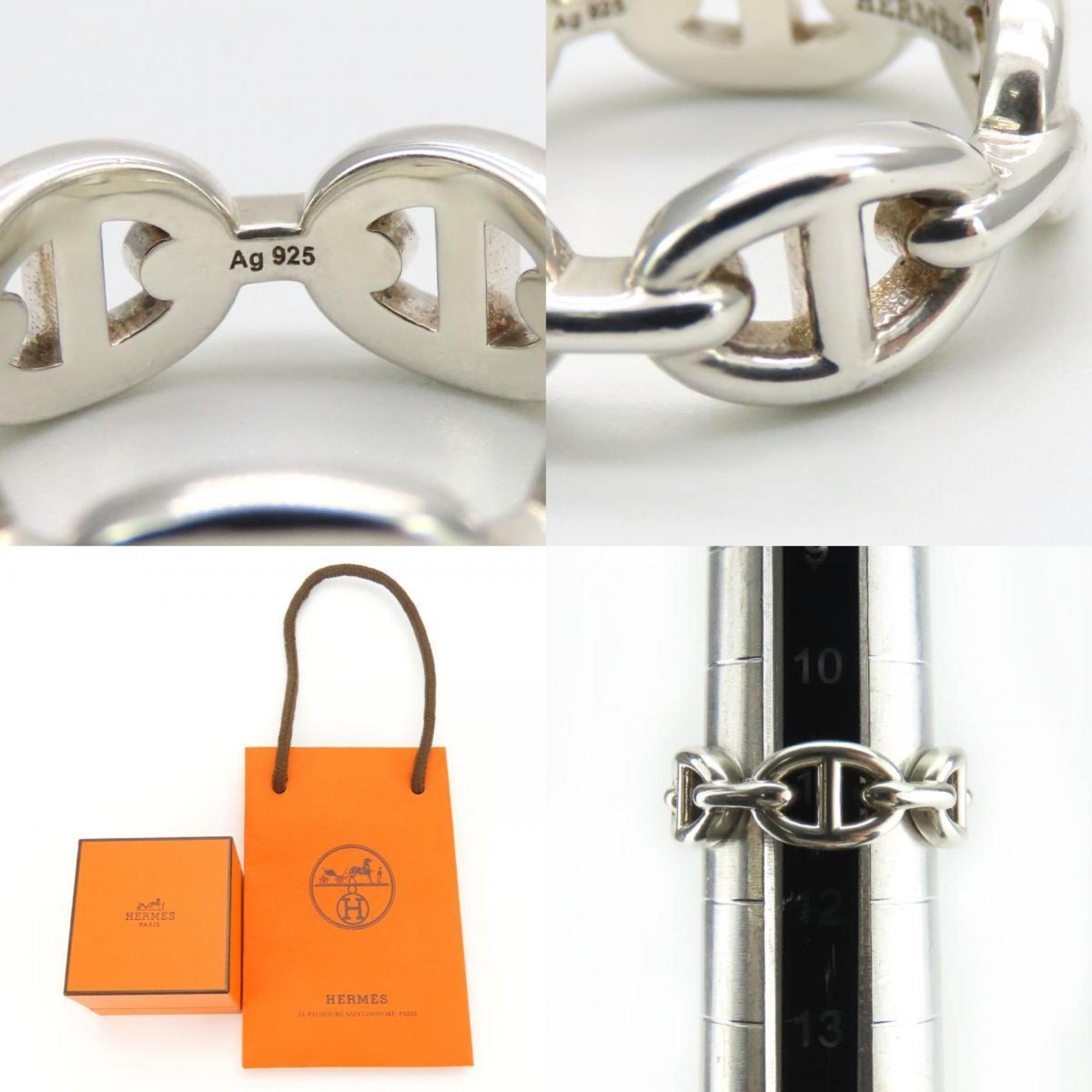 Hermes Ring Chaine d'Ancre H109507B Anchaine 51 Silver 925 Approx. 5.6g #11 Women's HERMES