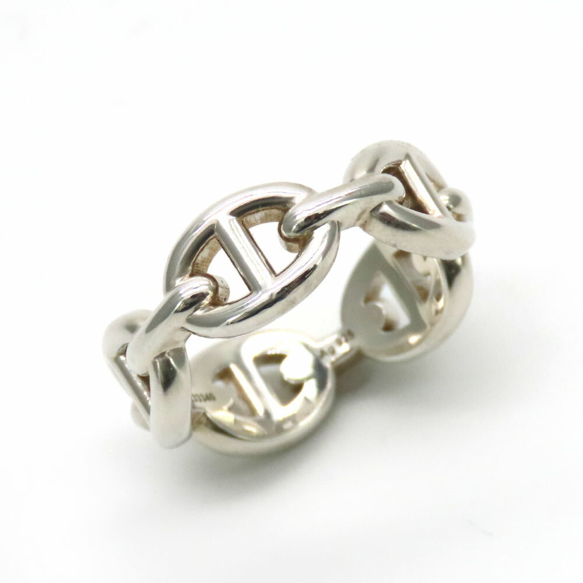 Hermes Ring Chaine d'Ancre H109507B Anchaine 51 Silver 925 Approx. 5.6g #11 Women's HERMES