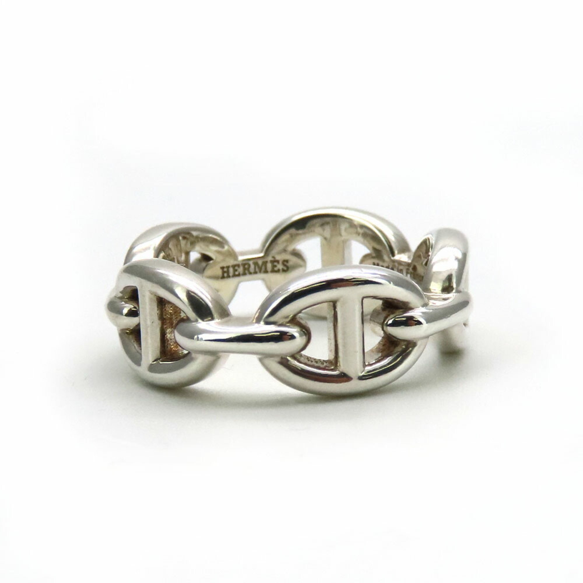 Hermes Ring Chaine d'Ancre H109507B Anchaine 51 Silver 925 Approx. 5.6g #11 Women's HERMES