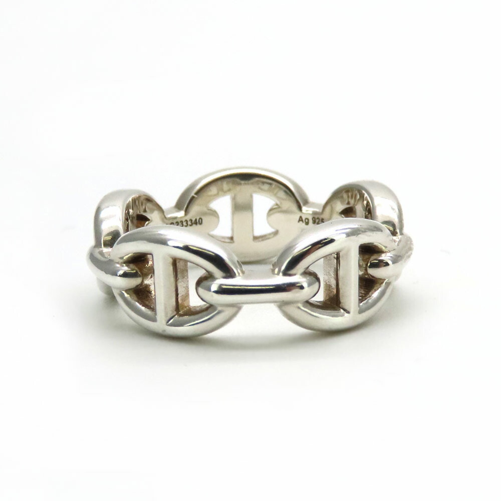 Hermes Ring Chaine d'Ancre H109507B Anchaine 51 Silver 925 Approx. 5.6g #11 Women's HERMES