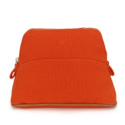 Hermes Pouch Bolide Cotton Orange Bag-in-Bag Women's HERMES