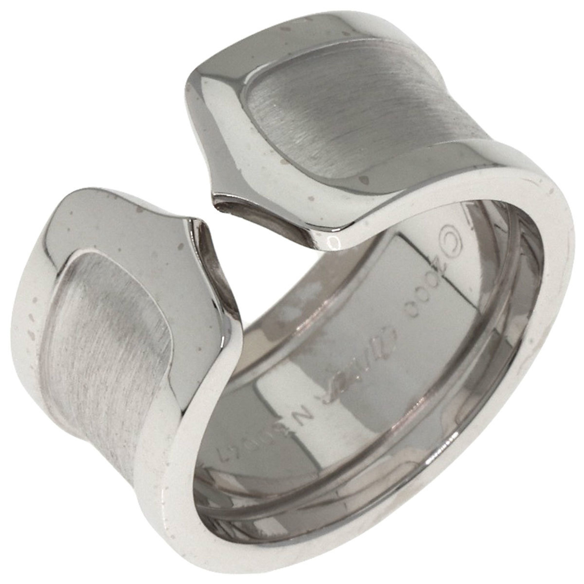 Cartier C2 Ring LM #51 Ring, 18K White Gold, Women's, CARTIER