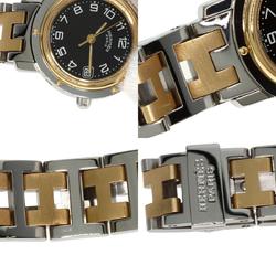 Hermes CL4.220 Clipper Watch Stainless Steel SSxGP Ladies HERMES