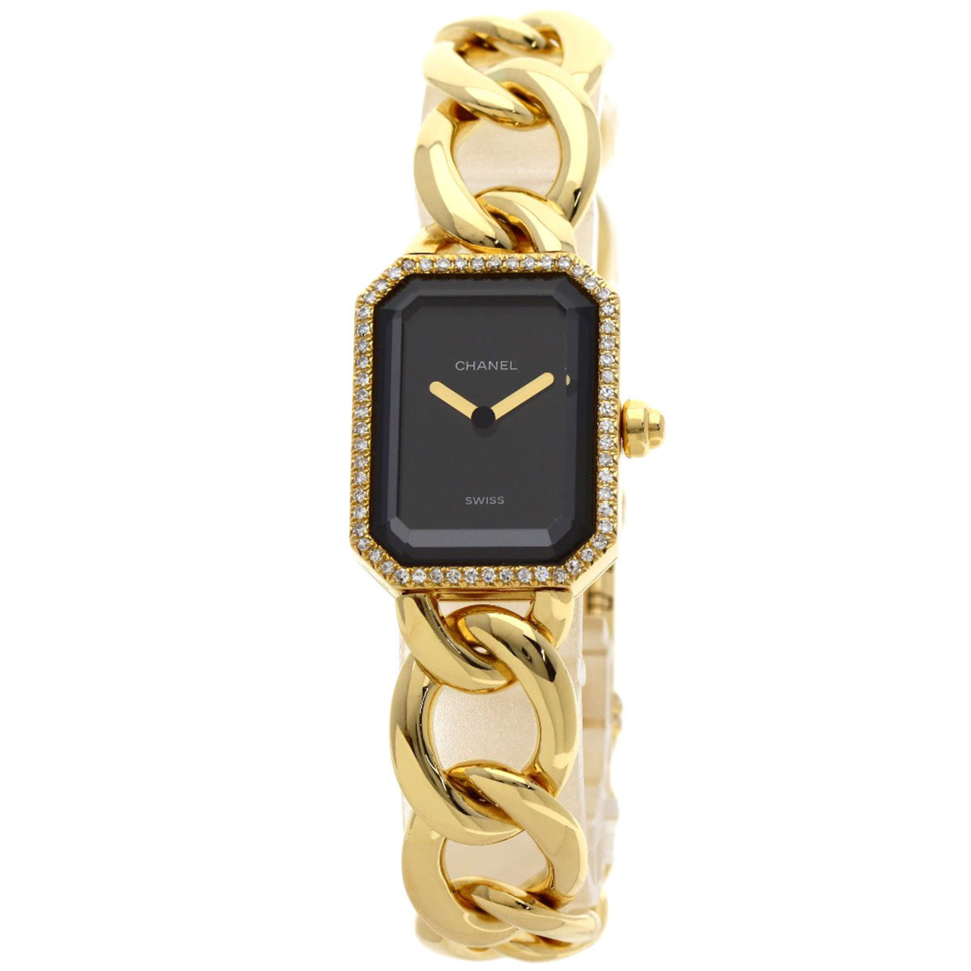 Chanel H0113 Premiere L Watch K18 Yellow Gold K18YG Diamond Ladies CHANEL