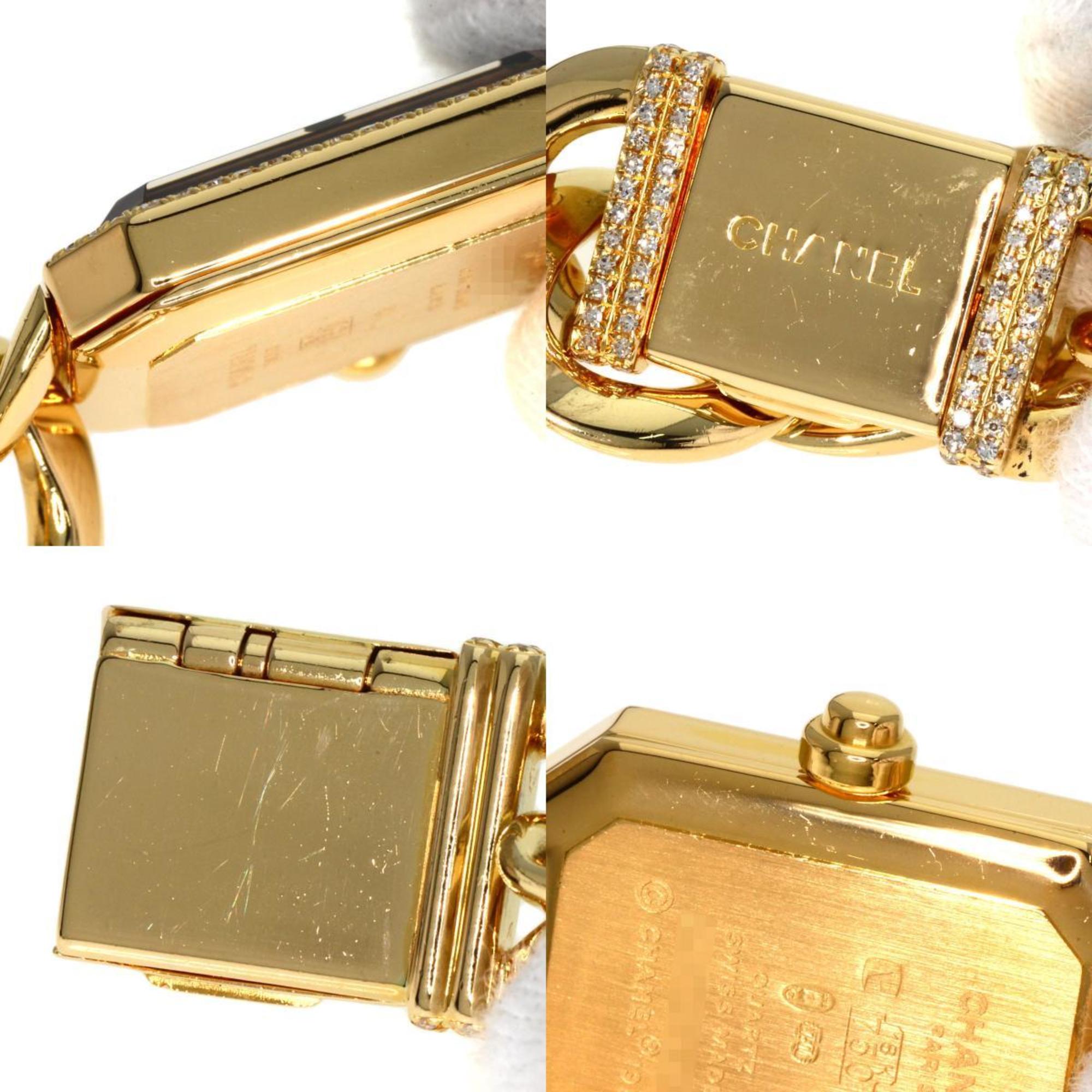 Chanel H0113 Premiere L Watch K18 Yellow Gold K18YG Diamond Ladies CHANEL