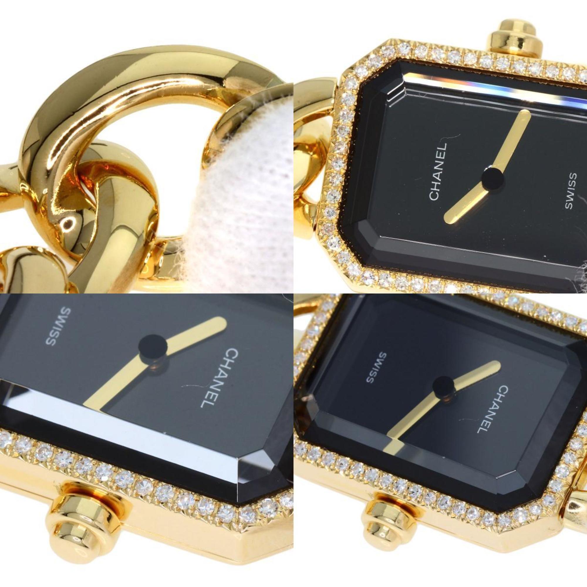 Chanel H0113 Premiere L Watch K18 Yellow Gold K18YG Diamond Ladies CHANEL