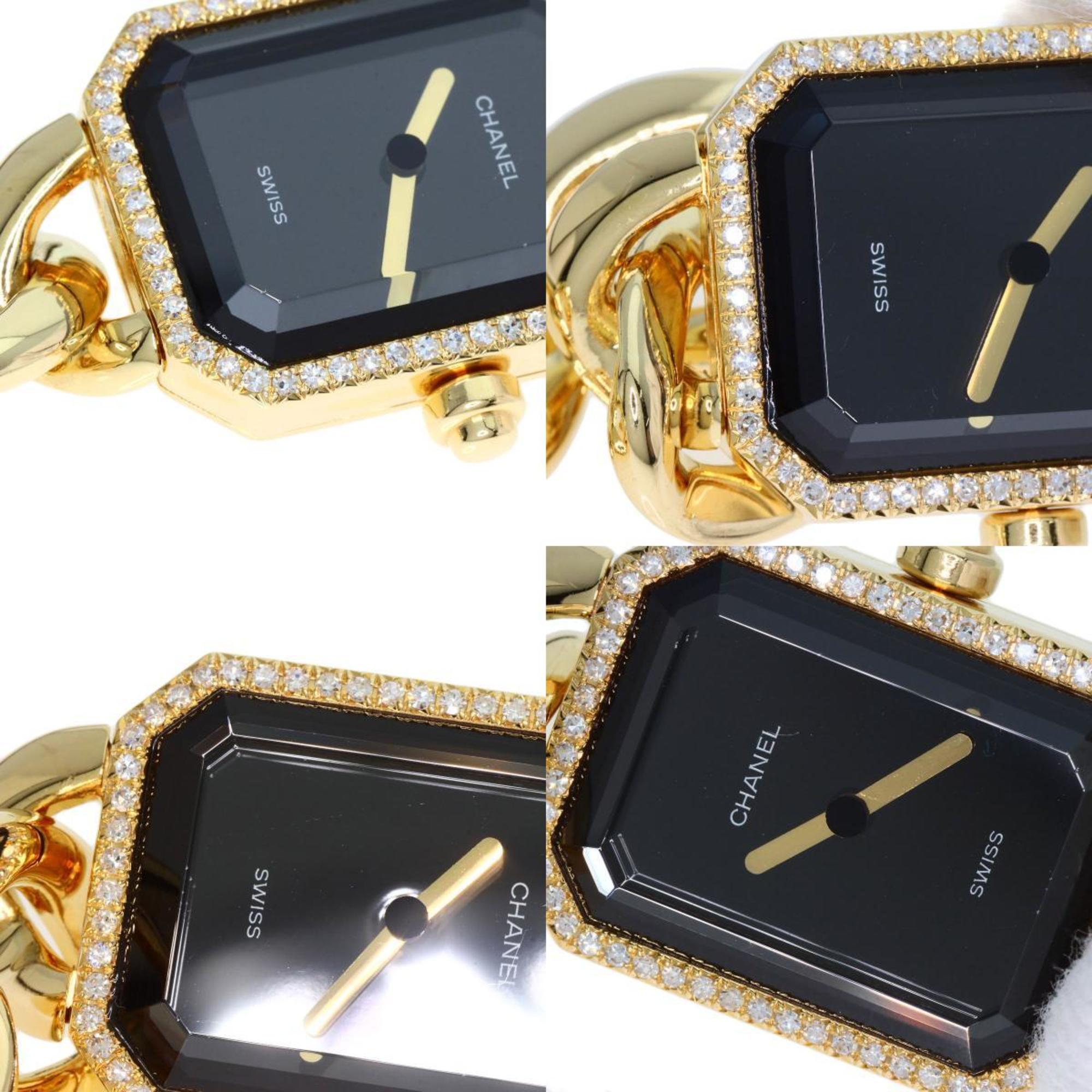 Chanel H0113 Premiere L Watch K18 Yellow Gold K18YG Diamond Ladies CHANEL