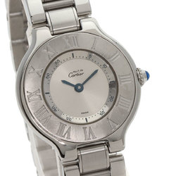 Cartier W10109T2 Must 21 Watch Stainless Steel SS Ladies CARTIER