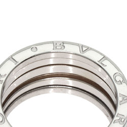 BVLGARI B-zero1 B-zero One 4 Band M #53 Ring, K18 White Gold, Women's