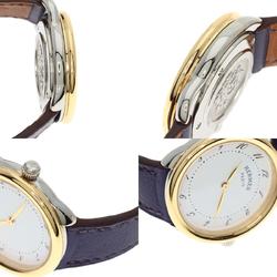 Hermes AR5.220a Arceau Watch Stainless Steel Leather GP Ladies HERMES