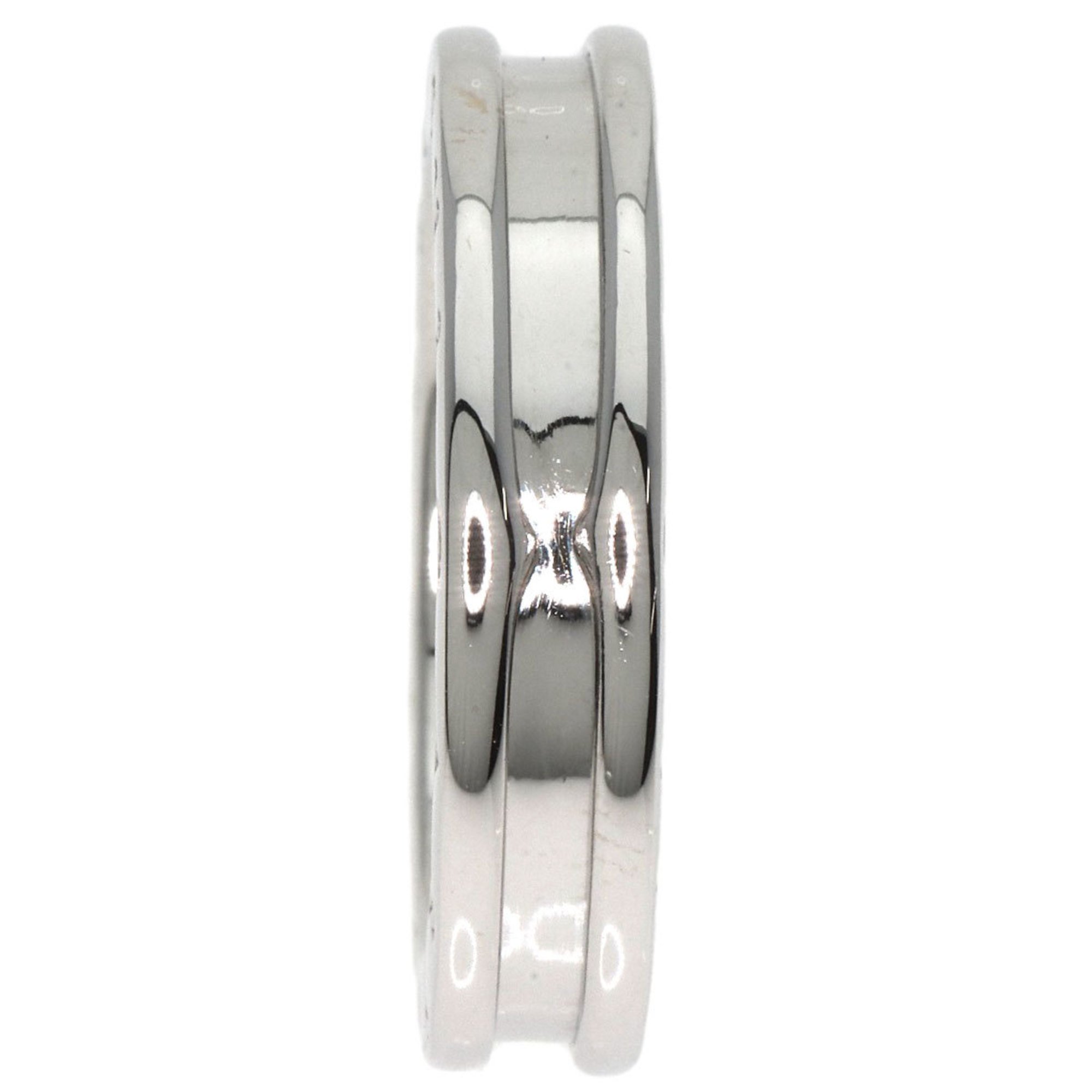 BVLGARI B-zero1 B-zero One Hand XS #55 Ring, K18 White Gold, Women's