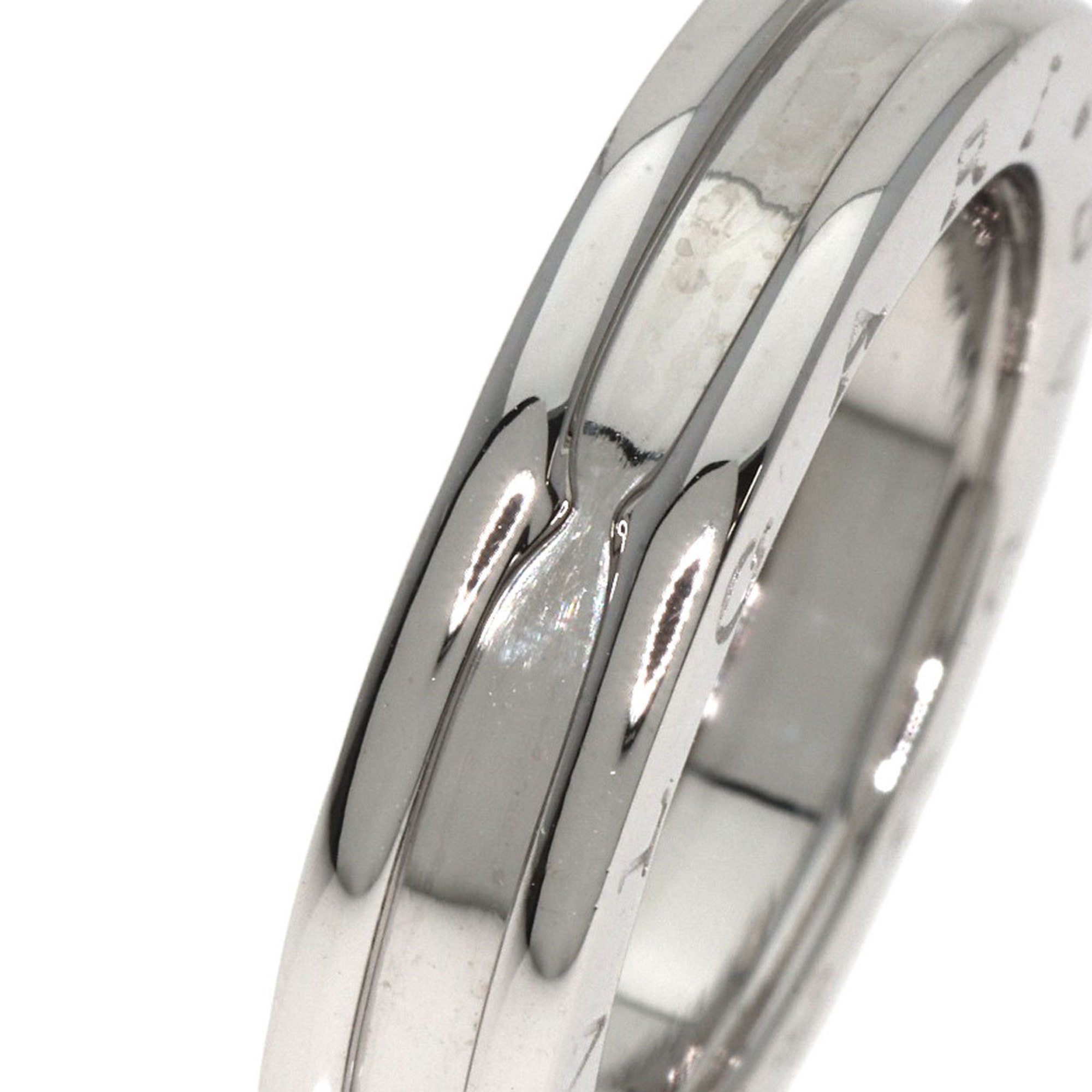 BVLGARI B-zero1 B-zero One Hand XS #55 Ring, K18 White Gold, Women's