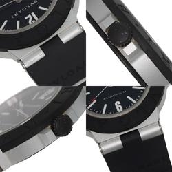 BVLGARI BB40AT Alum Date Watch Rubber Men's