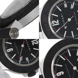 BVLGARI BB40AT Alum Date Watch Rubber Men's