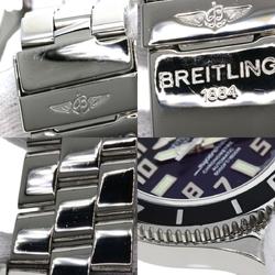 BREITLING A187B30PRS A17364 Superocean 42 Abyss Blue Watch Stainless Steel SS Men's