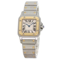 Cartier W20012C4 Santos Galbe SM Watch Stainless Steel SSxK18YG Women's CARTIER