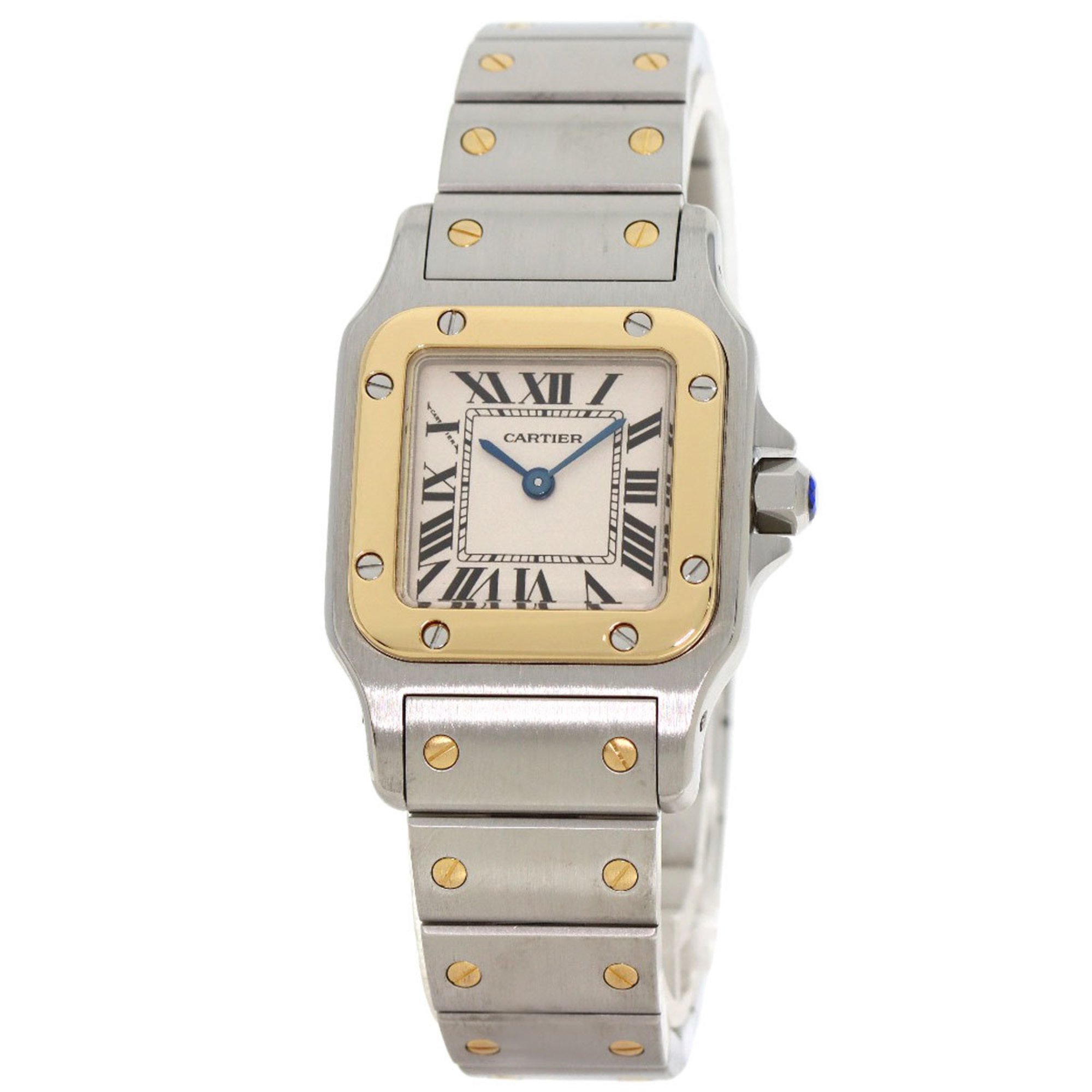 Cartier W20012C4 Santos Galbe SM Watch Stainless Steel SSxK18YG Women's CARTIER