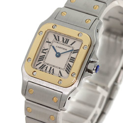 Cartier W20012C4 Santos Galbe SM Watch Stainless Steel SSxK18YG Women's CARTIER