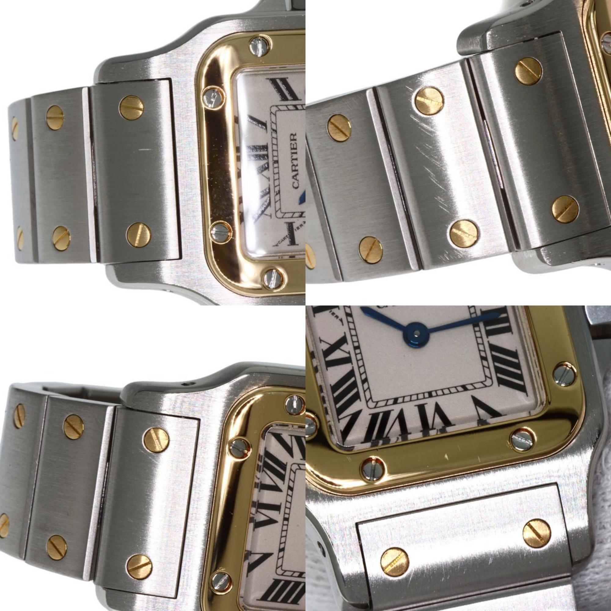 Cartier W20012C4 Santos Galbe SM Watch Stainless Steel SSxK18YG Women's CARTIER