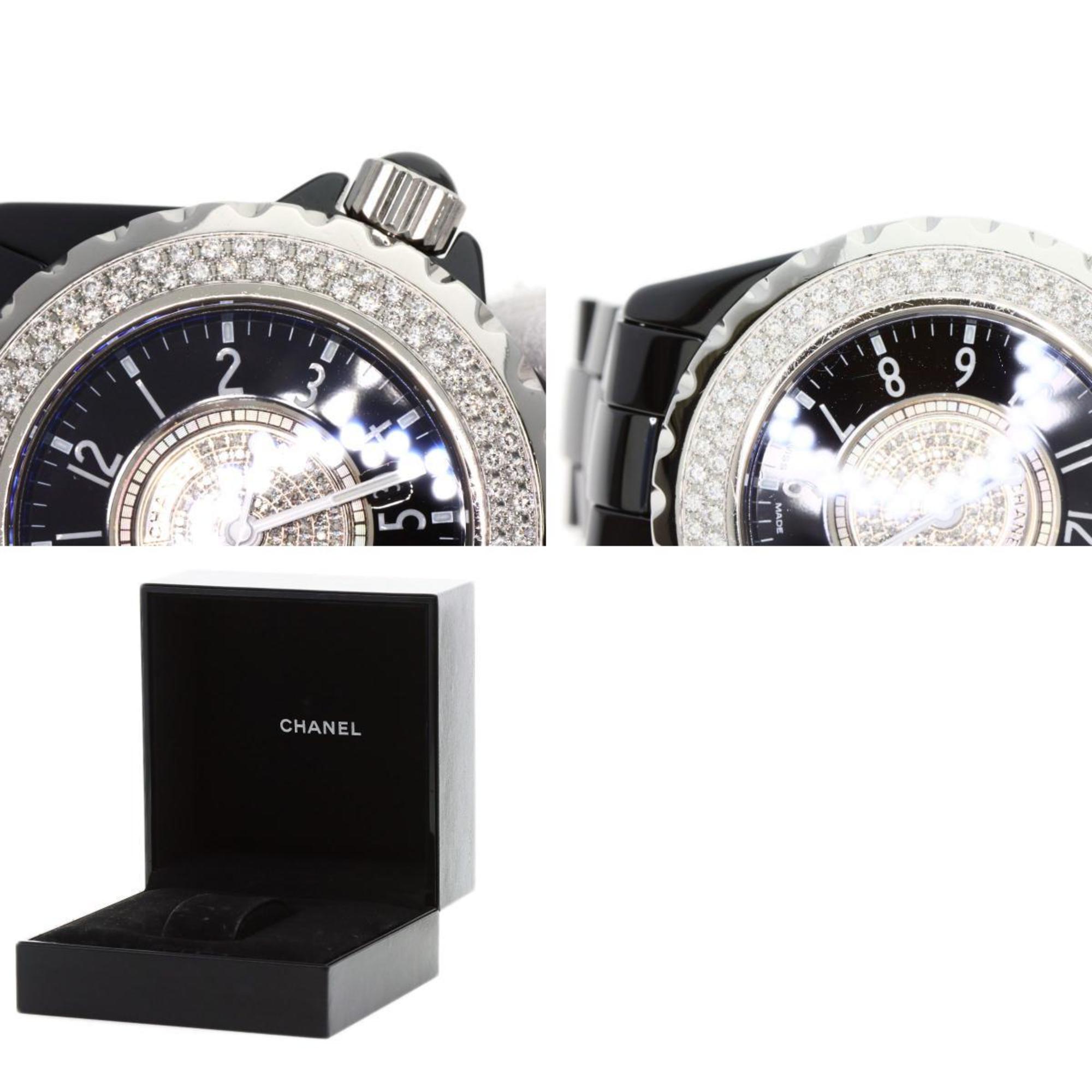 Chanel H1708 J12 33mm Bezel Center Diamond Watch Ceramic Ladies CHANEL