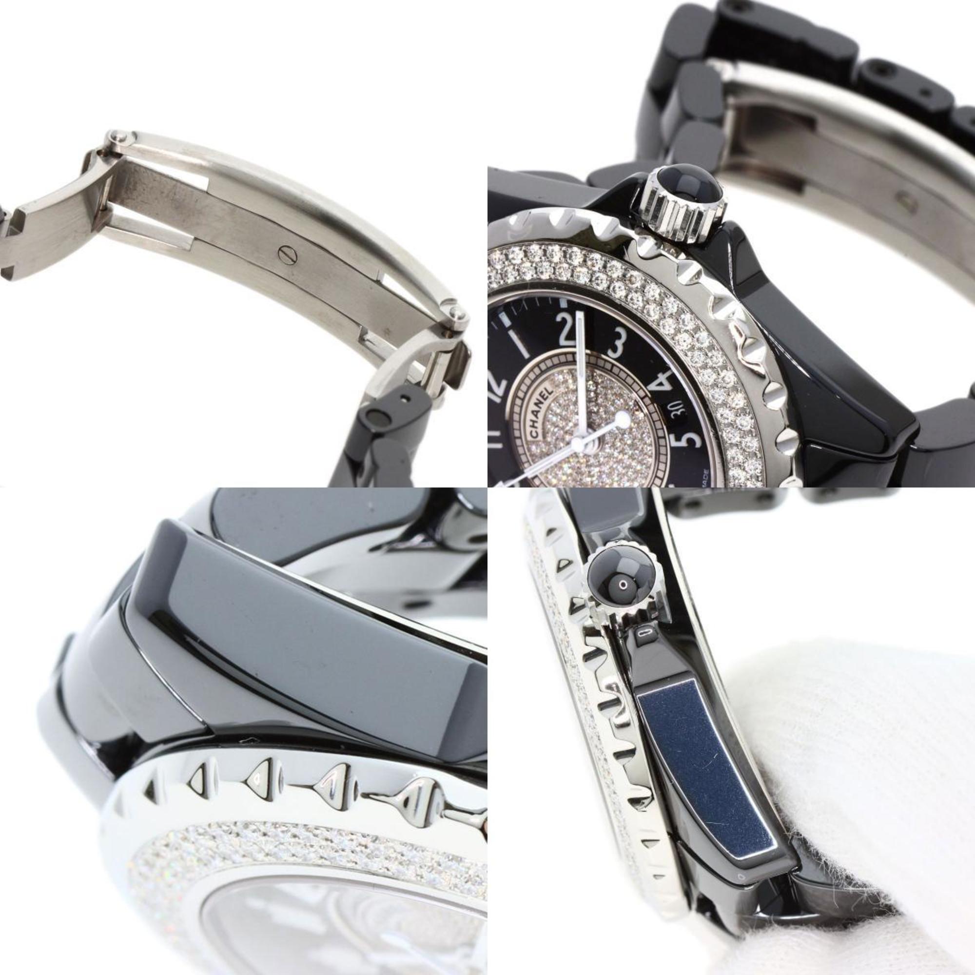 Chanel H1708 J12 33mm Bezel Center Diamond Watch Ceramic Ladies CHANEL