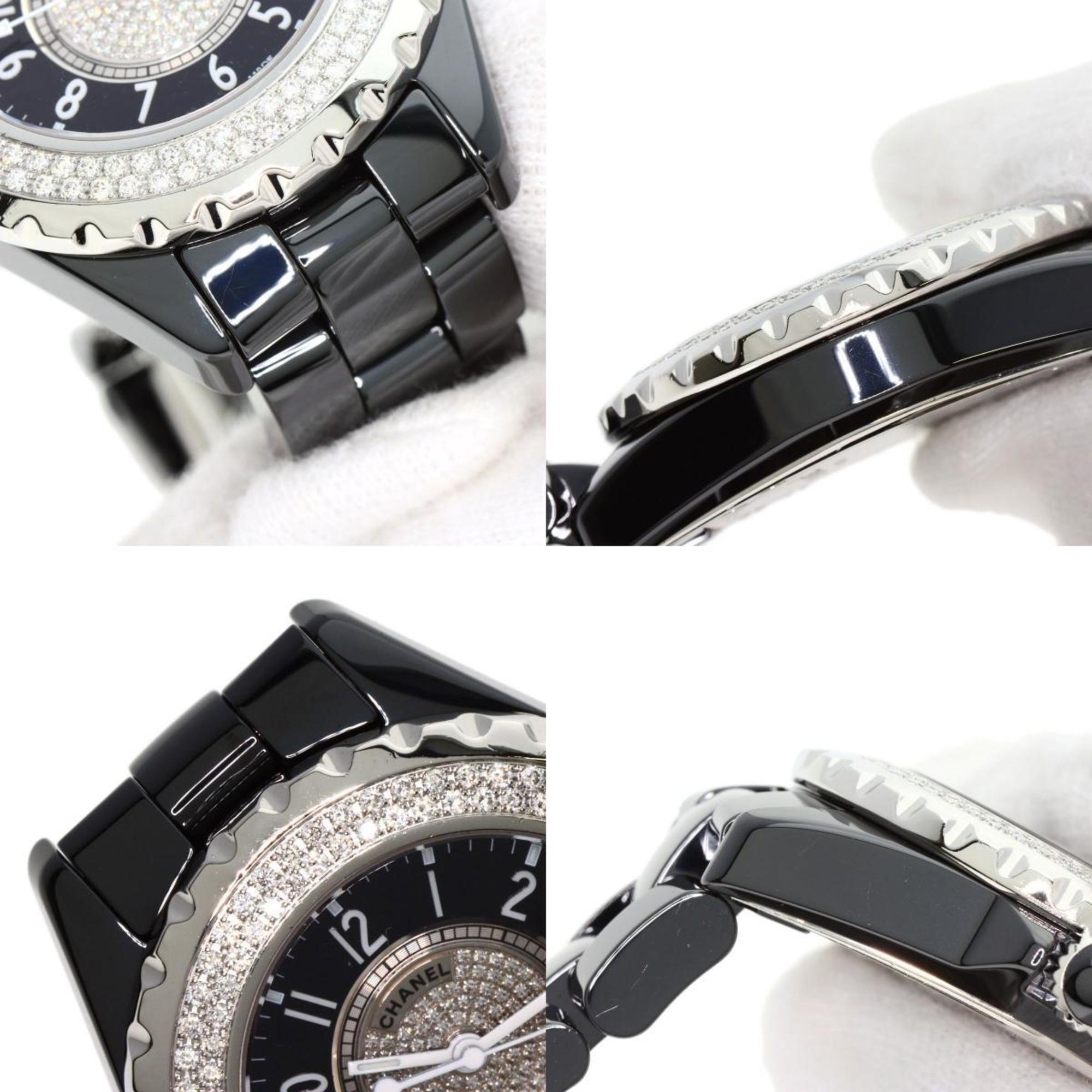 Chanel H1708 J12 33mm Bezel Center Diamond Watch Ceramic Ladies CHANEL