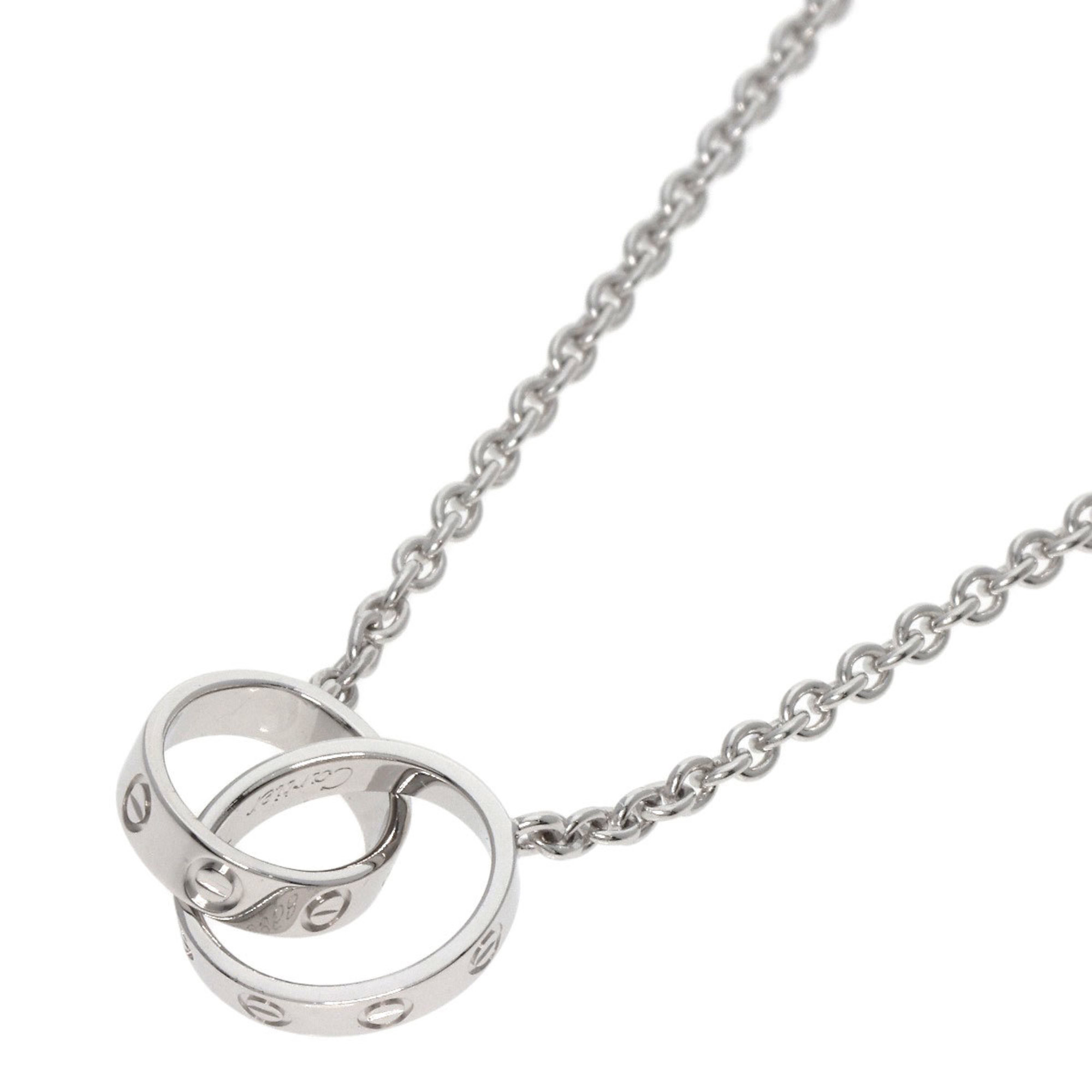 Cartier Baby Love Necklace K18 White Gold Women's CARTIER