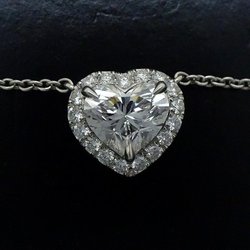 HARRY WINSTON Harry Winston Heart Shape Micro Pave Necklace Diamond 0.75ct E.VVS2 PIDPHS010MIC Pt950 Platinum 292670