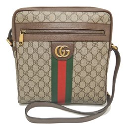 GUCCI Ophidia 547934 Shoulder Bag Coated Canvas Beige 252227