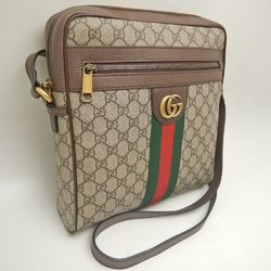 GUCCI Ophidia 547934 Shoulder Bag Coated Canvas Beige 252227